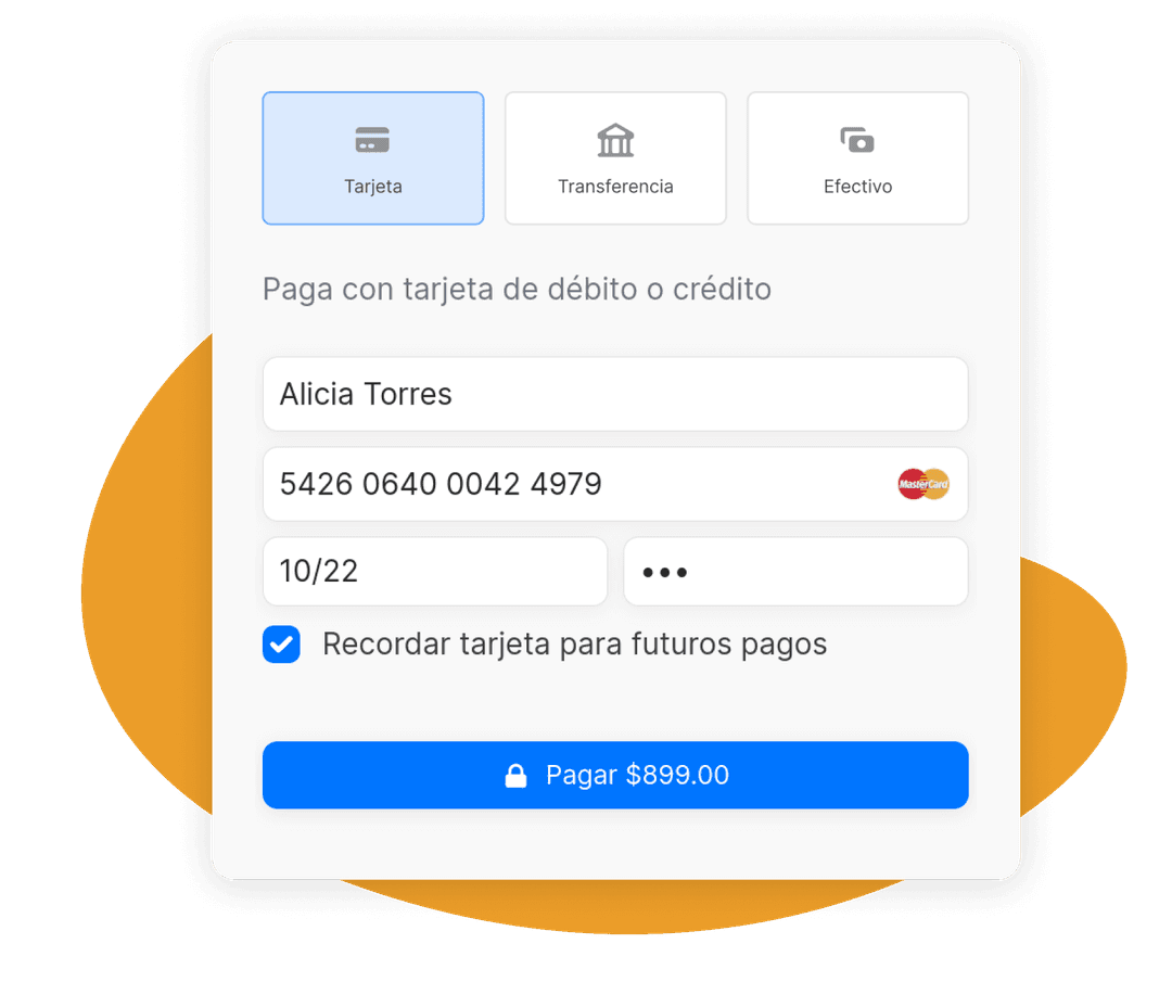 Métodos de pago de Quentli