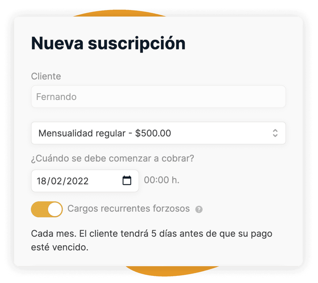 Crea suscripciones en Quentli